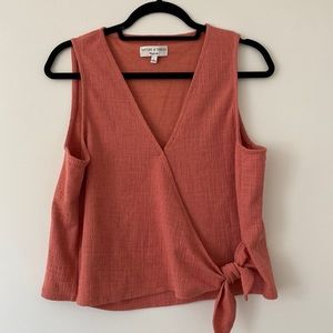 Madewell texture & thread tie tank top